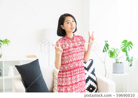 Relaxing woman 59690810