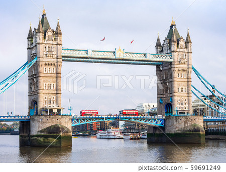 London Tower Bridge evening view 59691249