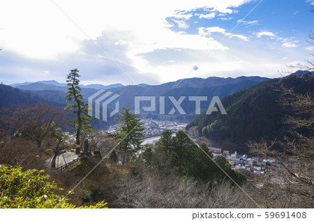 Gujo Hachiman cityscape seen from the castle Gujo Hachiman cityscape seen from the castle 59691408