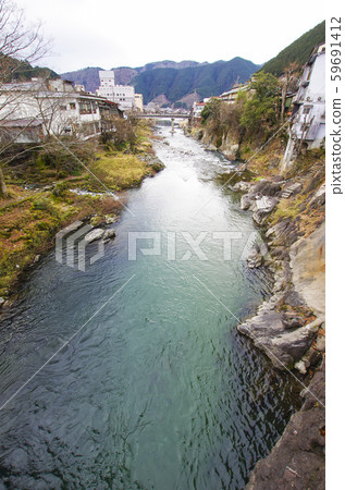Cityscape of Yoshida River and Gujo Hachiman 59691412