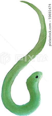 Cute watercolor illustration snake Cute watercolor illustration snake 59691474