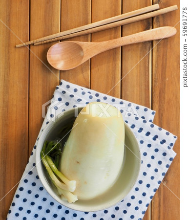 Korean food Dongchimi, water-free kimchi 59691778