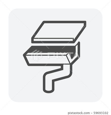 gutter drainage icon 59693102