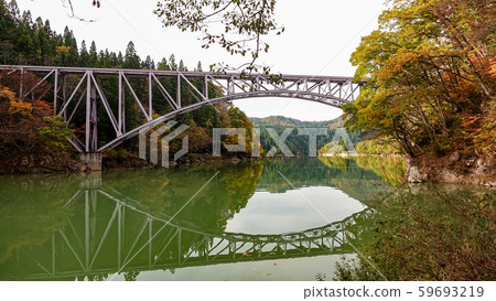 Tadami Line facade in Fukushima,Japan Tadami Line facade in Fukushima,Japan 59693219