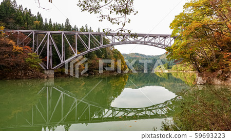 Tadami Line facade in Fukushima,Japan 59693223