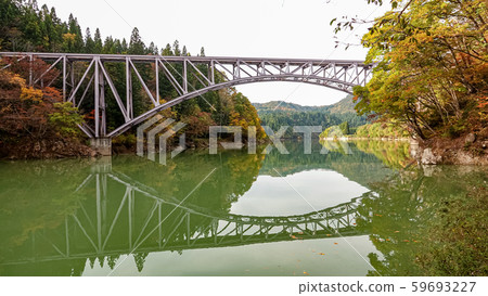 Tadami Line facade in Fukushima,Japan Tadami Line facade in Fukushima,Japan 59693227