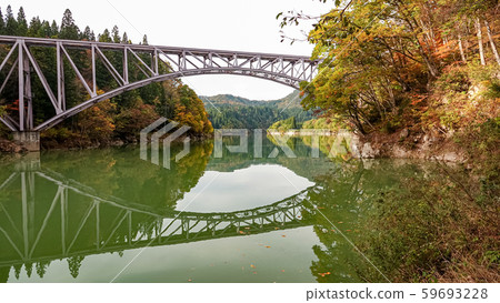 Tadami Line facade in Fukushima,Japan 59693228