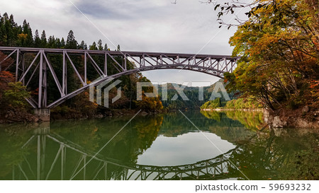 Tadami Line facade in Fukushima,Japan 59693232