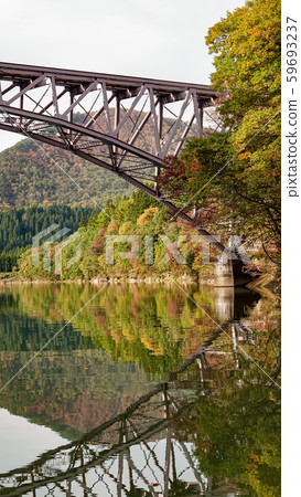 Tadami Line facade in Fukushima,Japan Tadami Line facade in Fukushima,Japan 59693237