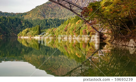 Tadami Line facade in Fukushima,Japan Tadami Line facade in Fukushima,Japan 59693239