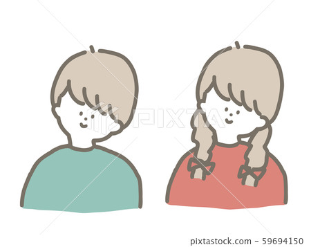 Retro boy and girl 59694150
