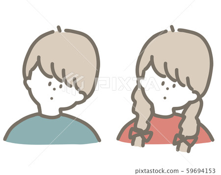 Retro boy and girl 59694153
