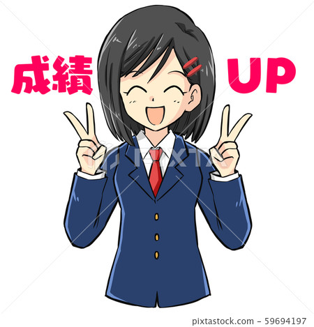 High school girl, person, peace sign High school girl, person, peace sign 59694197