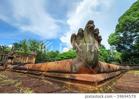 Naga hood sculpture in Prasat Muang Tam. 59694579