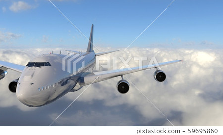 Airplane in flight 59695860