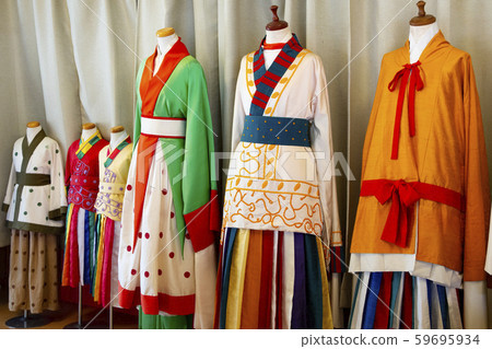 Koryo Shrine traditional costume display 59695934