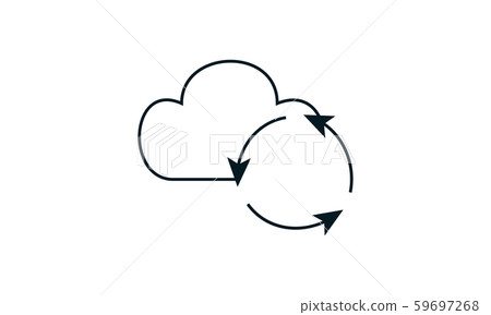 Cloud Computing Sync Icon vector image 59697268