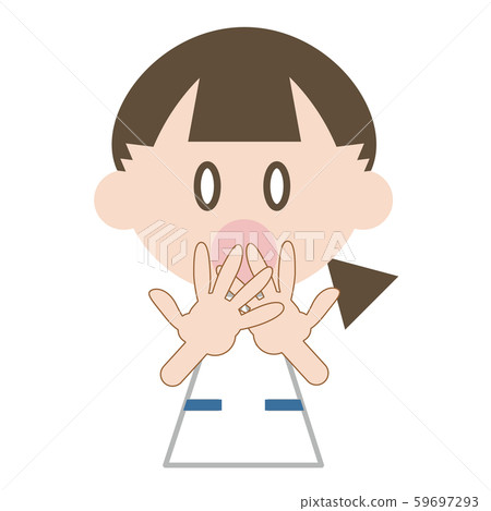 Nurse (surprised mouth with both hands) 59697293