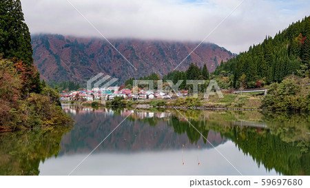 Landscape of Tadami Line in Fukushima, Japan Landscape of Tadami Line in Fukushima, Japan 59697680