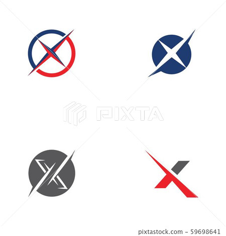 X Letter Logo Template vector icon X Letter Logo Template vector icon 59698641