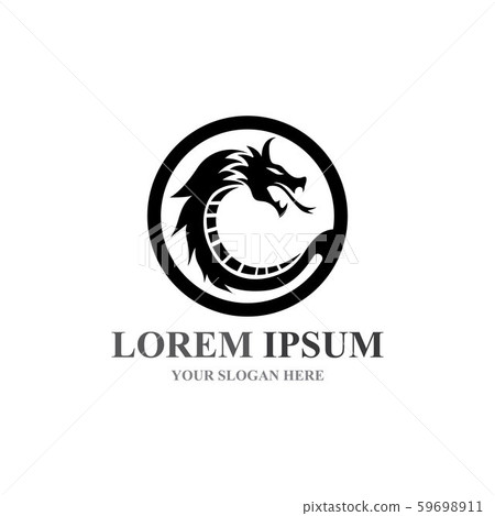 Dragon vector icon illustration Dragon vector icon illustration 59698911