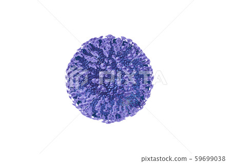 Illustration of influenza (penetrable material) 59699038