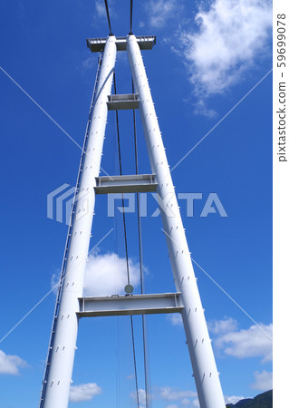 Main tower of the plateau suspension bridge 59699078
