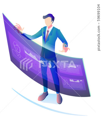 Customer management_businessmen_no background Customer management_businessmen_no background 59699104