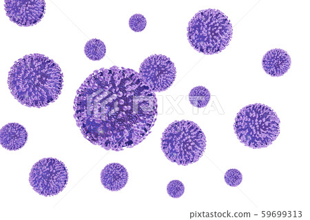 流感(白色背景)的插圖 流感(白色背景)的插圖 59699313