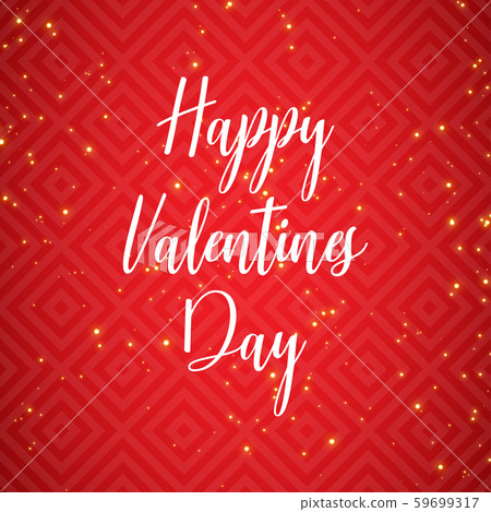 Hand drawn Happy Valentines Day text 59699317