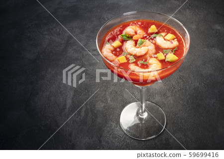 Coctel de gambas, Mexican shrimp cocktail with 59699416