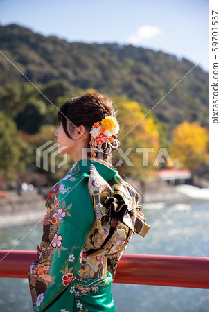 A young woman in kimono 59701537