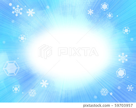 雪背景藍色藍色中心線 59703957