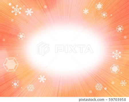 Snow background Orange Central white Concentrated line Snow background Orange Central white Concentrated line 59703958