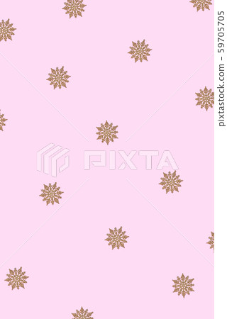 Winter pattern made of snowflakes and on pink Winter pattern made of snowflakes and on pink 59705705
