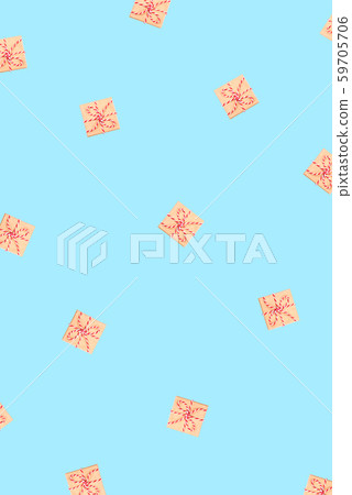 Pattern of gift boxes blue background. Pattern of gift boxes blue background. 59705706