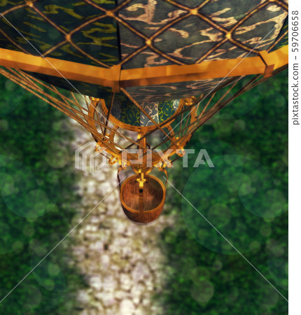 Balloon over Grass Field 59706658