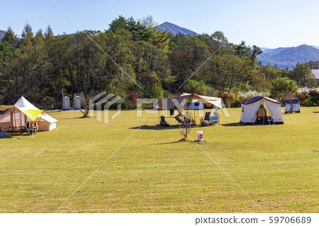 Image of campsite_Autumn autocampsite_Okayama Prefectural Nakayama mountain autocampsite Image of campsite_Autumn autocampsite_Okayama Prefectural Nakayama mountain autocampsite 59706689