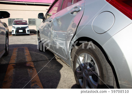 A car in an accident. A car in an accident. 59708510