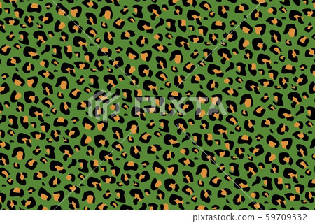 green background .leopard concept - illustration design 59709332