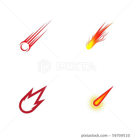 Comet vector icon illustration Comet vector icon illustration 59709510