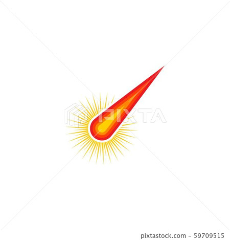 Comet vector icon illustration - Stock Illustration [59709515] - PIXTA