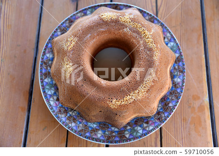 home made cake on wood home made cake on wood 59710056