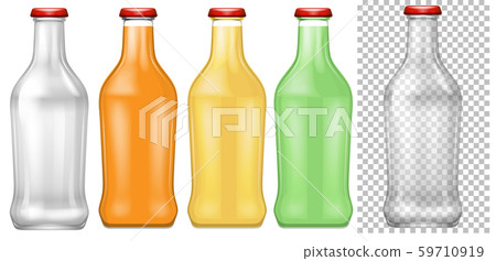 Set of transparent bottle 59710919