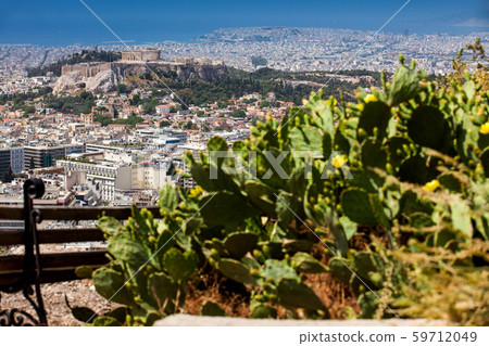 The city of Athens seen from the Mount Lycabettus The city of Athens seen from the Mount Lycabettus 59712049
