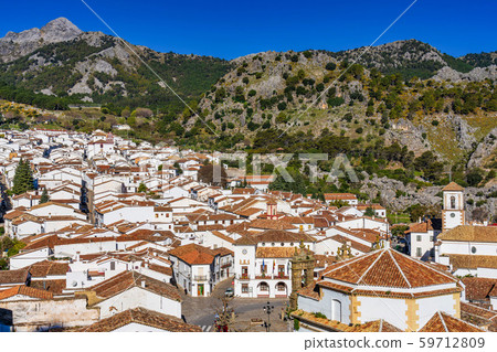 Grazalema, white village in the province of Cadiz, Andalusia, Spain 59712809