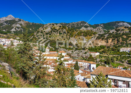 Grazalema, white village in the province of Cadiz, Andalusia, Spain 59712811