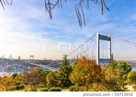 Autumn park Otagtepe and the Second Bosphorus Autumn park Otagtepe and the Second Bosphorus 59713656