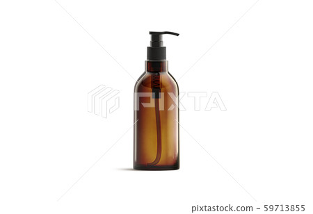 Download Blank Amber Glass Pump Bottle For Oil Mockup Stock Illustration 59713855 Pixta