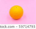 Organic freshness Orange fruit on Isolated pink background 59714793